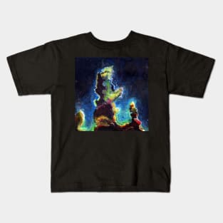 Imaginative Nebula Paitning, Amazing and Colorful Kids T-Shirt